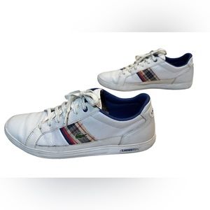 Men’s Lacoste White Leather Sneakers Sz 11
